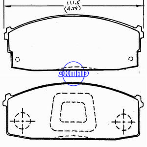 NISSAN BLUEBIRD DATSUN LAUREL STANZA URVAN VANETTE Brake pad FMSI:7110-D293 OEM:41060-D1486 WVA:20853 21118 21878, F293